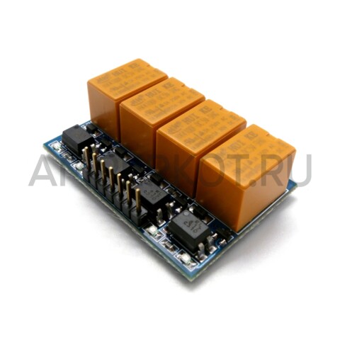 4-х канальный модуль реле 5V 250V/3A, фото 1