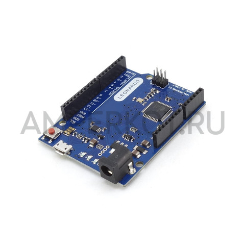 Плата Leonardo R3 (Arduino-совместимая) без USB кабеля, фото 1