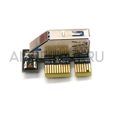 Адаптер-удлинитель PCI-E 1x на PCI-E 1x USB 3.0 30 см, фото 3