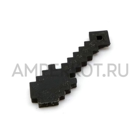 Лопата из Minecraft, 3d модель брелок черный, фото 1