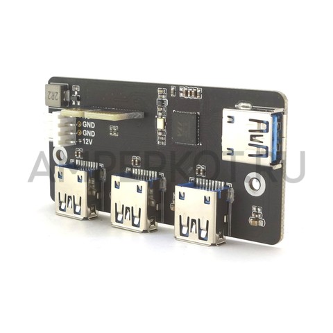 Адаптер Waveshare PCIe - USB 3.2 Gen1 для  платы расширения под Raspberry Pi CM4, фото 5