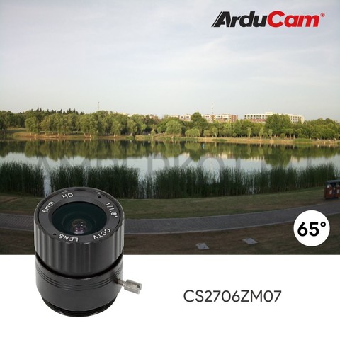 Комплект объективов Arducam CS-Mount для камеры Raspberry Pi HQ (тип 1/2.3), фото 4