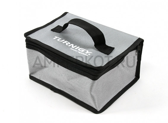Огнеупорная сумка Turnigy для LiPo аккумуляторов на молнии (200x155x95mm), фото 1
