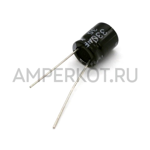 Электролитический конденсатор 330uf 35v 10x15mm, фото 1
