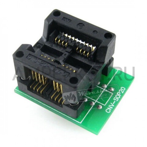 IC- адаптер Waveshare для микросхем в корпусе SOP8/SO8/SOIC8 под DIP28 под 2 чипа, фото 3