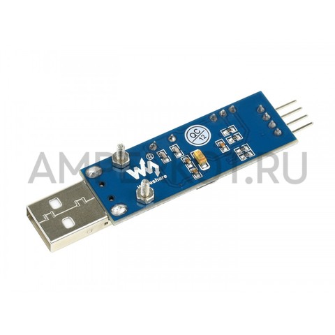 Waveshare конвертер интерфейса USB на UART на чипе PL2303 (USB Type A), фото 3