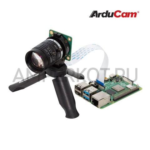 Объектив Arducam для камеры Raspberry Pi HQ, 10°, 50 мм, ручной фокус и диафрагма, CS-Mount, фото 6
