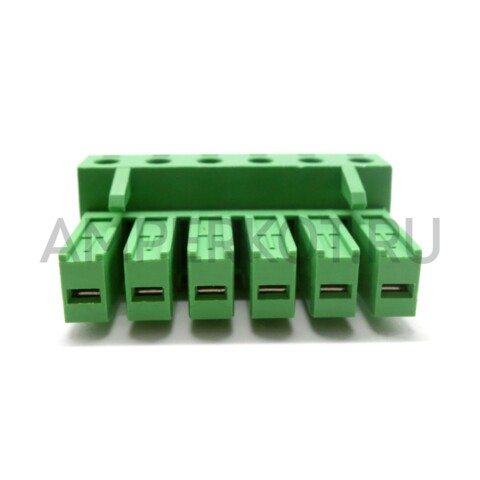 Высокотоковый клеммник (комплект) 2EDGKCM-7.62 6 контактов 300V/10A, фото 3