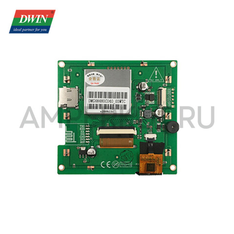 4" HMI дисплей DWIN DMG48480C040_03WTC IPS-TFT 480x480 Емкостной сенсор ASIC T5L1 UART (коммерческий класс), фото 3