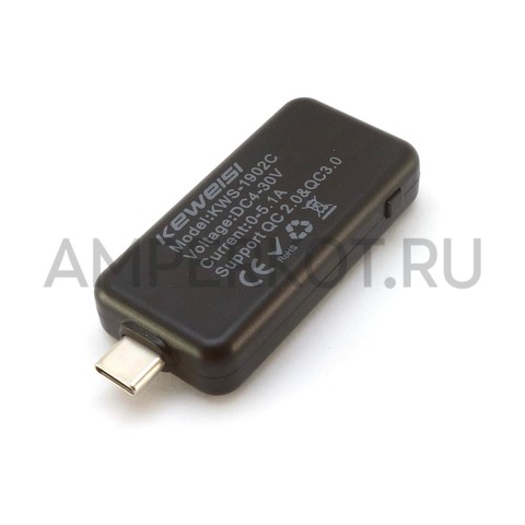 USB Тестер Keweisi KWS-1902C Type-C Черный, фото 2
