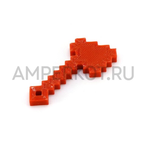 Топор из Minecraft, 3d модель брелок красный, фото 4