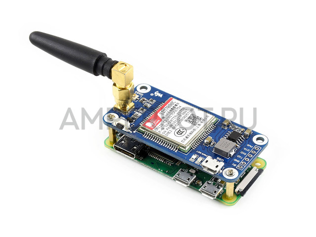 Waveshare Raspberry Pi NB-IoT/eMTC/EDGE/GPRS/GNSS 4G SIM7000C шилд, фото 6