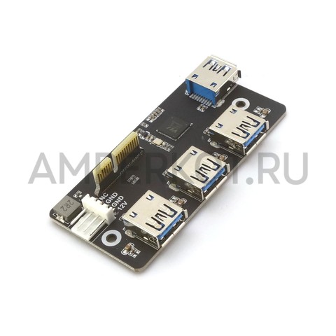 Адаптер Waveshare PCIe - USB 3.2 Gen1 для  платы расширения под Raspberry Pi CM4, фото 3