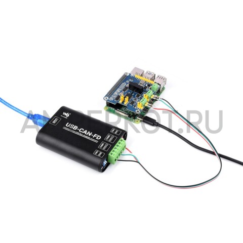 Высокопроизводительный адаптер Waveshare USB-CAN FD промышленного класса, интерфейсная карта связи шины CAN/CAN-FD и анализатор данных протокола CAN/CAN-FD Windows, фото 7