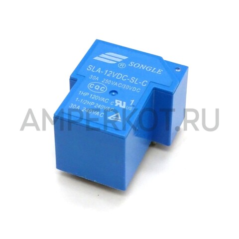 Реле Songle T90 SLA-12VDC-SL-C 12V 240V/30A 6 контактов, фото 1