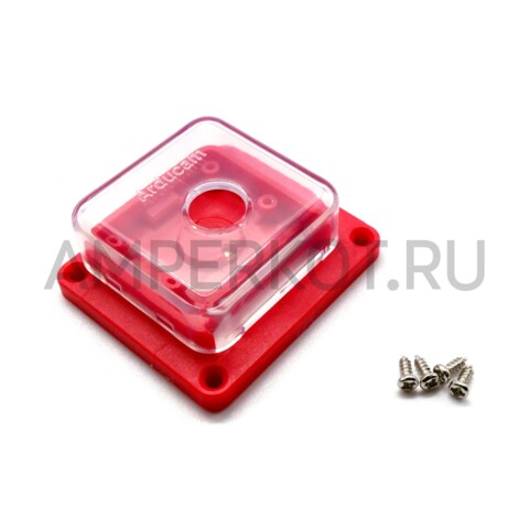 Акриловый корпус для камеры Raspberry Pi CM 3/V1/V2/ и Arducam 16/64 МП (Красный), фото 3