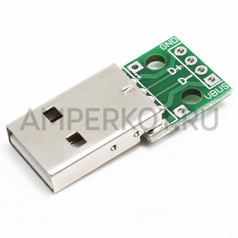USB 2.0 DIP Male Breakout, фото 1
