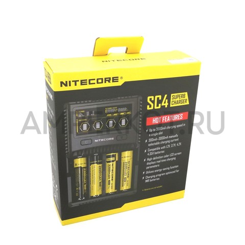Зарядное устройство Nitecore SC4 до 4 аккумуляторов, фото 2