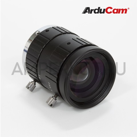 Объектив Arducam для камеры Raspberry Pi HQ, 39.2°, фокус 12 мм, ручная фокусировка и настройка диафрагмы крепление CS-Mount, фото 2