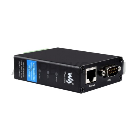 Промышленный сервер последовательного интерфейса Waveshare RS232/485/422 в Ethernet, TCP/IP в serial, фото 3