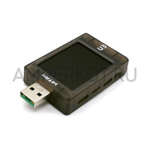 USB тестер WITRN U3 4-24V 5A PD3.1 Прозрачный, фото 1