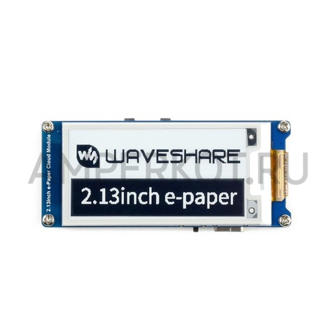 Облачный модуль Waveshare с E-Ink дисплеем 2.13" и MCU ESP32, фото 1