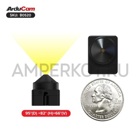 2 МП USB камера Arducam для съемки при слабом освещении 0,01 люкс 95°, фото 8