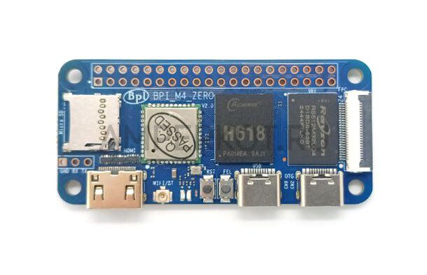 Одноплатный компьютер Banana Pi BPI-M4 Zero Allwinner H618 2ГБ RAM 8ГБ eMMC, фото 2