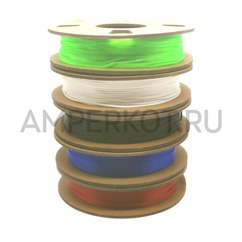 Набор пластиков для 3D-принтера TINMORRY TPU 1.75мм 1 кг Синий, Черный, Белый, Красный и Зеленый 5х200 гр, фото 1