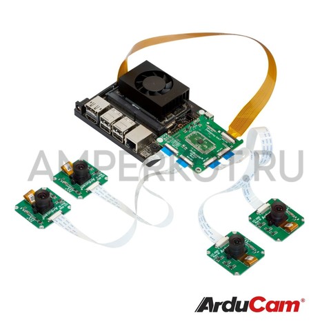 Набор Arducam из 4-х синхронизированных камер для Raspberry Pi, Nvidia Jetson Nano и Xavier NX, фото 5