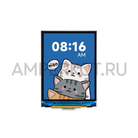 Отладочная плата Waveshare ESP32-S3-LCD-2 с 2” дисплеем и 5МП камерой OV5640, фото 1