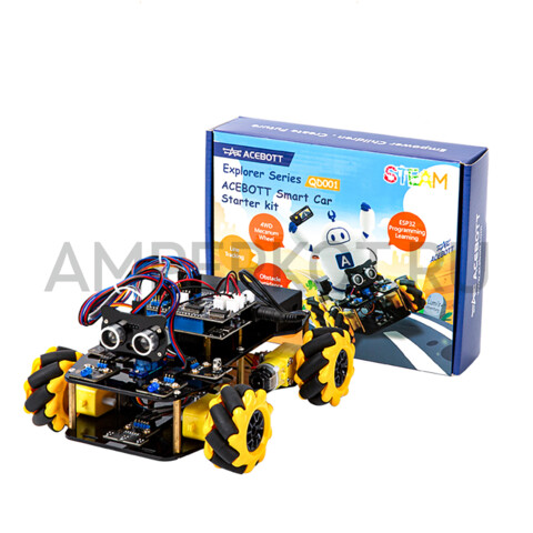 Стартовый набор ACEBOTT ESP32 Smart Car с 4WD колесами Mecanum (QD001), фото 1