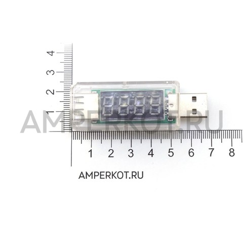 K09USB: USB амперметр и вольтметр, прямой, фото 5