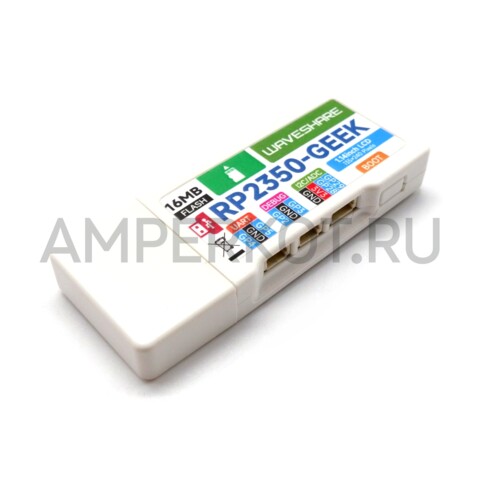 Плата разработки Waveshare RP2350-GEEK на базе RP2350 c 1.44" IPS дисплеем и USB, фото 3