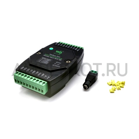 Modbus RTU Analog Input 8CH (B)  промышленный 8-канальный аналоговый модуль сбора данных 12-бит, фото 4