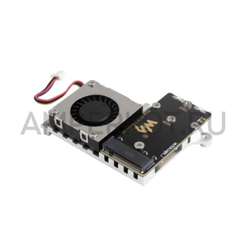 Плата расширения для Raspberry Pi 5 PCIe - M.2 адаптер с кулером, 2242/2230, NVMe, фото 2