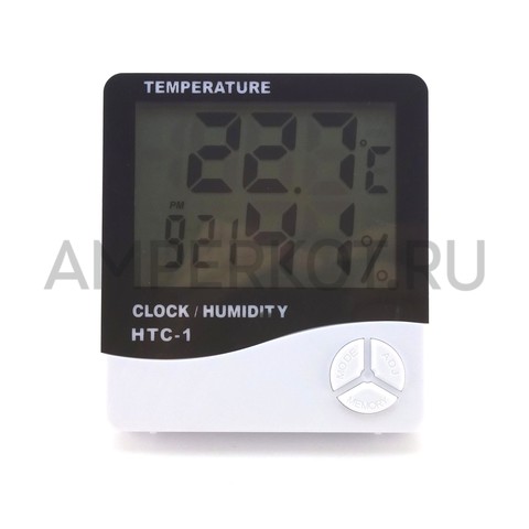 Термометр-гигрометр цифровой HTC-1 (метеостанция), фото 3
