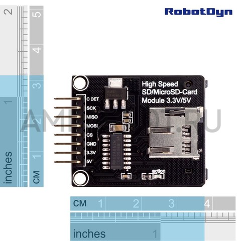 RobotDyn Высокоскоростной модуль для подключения SD или MicroSD карт, фото 5