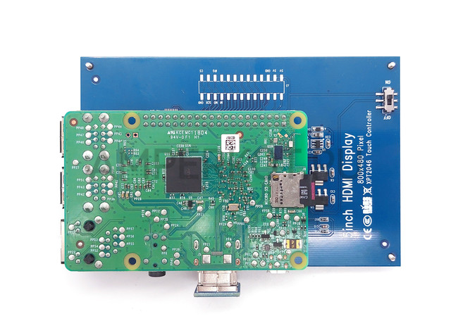 5” сенсорный TFT дисплей Elecrow HDMI 800x480 для Raspberry PI 3B/B+, фото 6