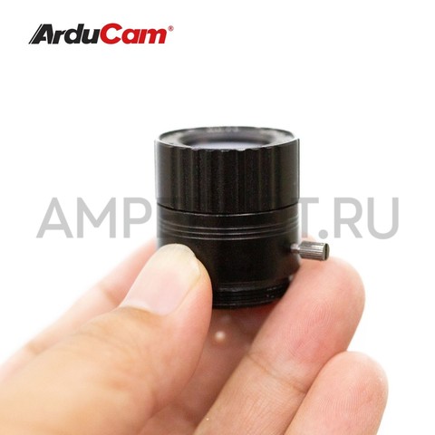 Широкоугольный объектив Arducam для камеры Raspberry Pi HQ, 65°, 6 мм, ручной фокус и диафрагма, CS-Mount, фото 3