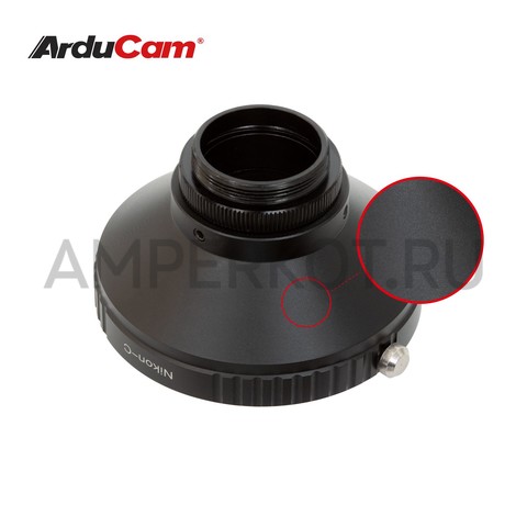 Адаптер Arducam для крепления объективов Nikon F-Mount к камере Pi HQ с креплением C-Mount, фото 3