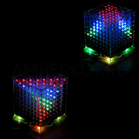 DIY набор LED куба 8X8X8, фото 4