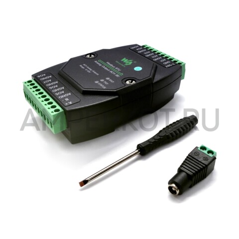8-ми канальный конвертор Waveshare RS485 Modbus RTU на аналоговый выход 0-10V, фото 1