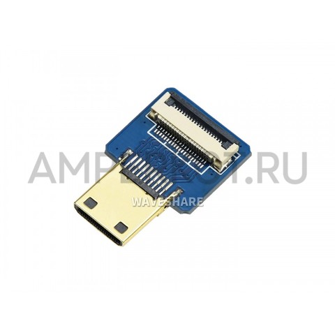 Waveshare Mini HDMI адаптер для самостоятельной сборки кабеля (прямой), фото 2