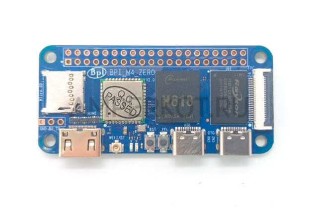 Одноплатный компьютер Banana Pi BPI-M4 Zero Allwinner H618 4ГБ RAM 16ГБ eMMC, фото 2