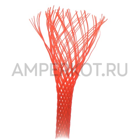 Оплетка для проводов 6мм (1 метр) Красная (на отрез), фото 2