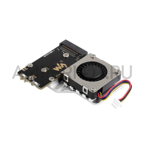 Плата расширения для Raspberry Pi 5 PCIe - M.2 адаптер с кулером, 2242/2230, NVMe, фото 1