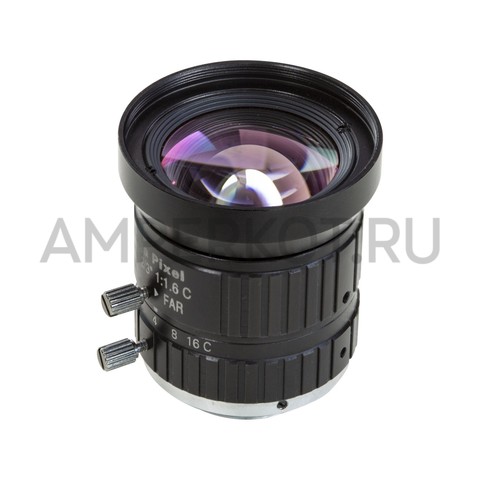 Объектив Arducam для камеры Raspberry Pi HQ, 58.4°, фокус 8 мм, ручная фокусировка и настройка диафрагмы крепление CS-Mount, фото 1