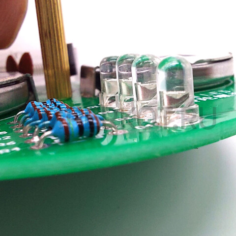 DIY набор для сборки электронной светящейся юлы на 4-х светодиодах, фото 4