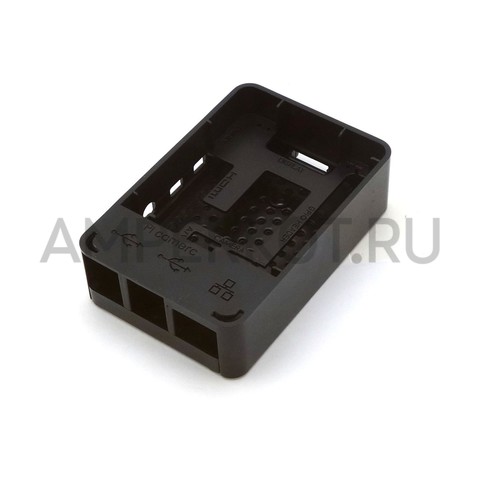 Черный корпус для Raspberry Pi 4 ABS пластик, фото 2